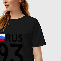 Футболка оверсайз женская RUS 93, цвет: черный — фото 2