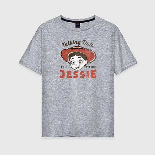 Женская футболка оверсайз Jessie / Меланж – фото 1