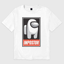 Футболка оверсайз женская Among Us, цвет: белый