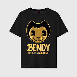 Футболка оверсайз женская Bendy And The Ink Machine, цвет: черный