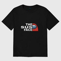 Футболка оверсайз женская THE SUS FACE AMONG US, цвет: черный