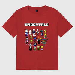 Футболка оверсайз женская UNDERTALE, цвет: красный
