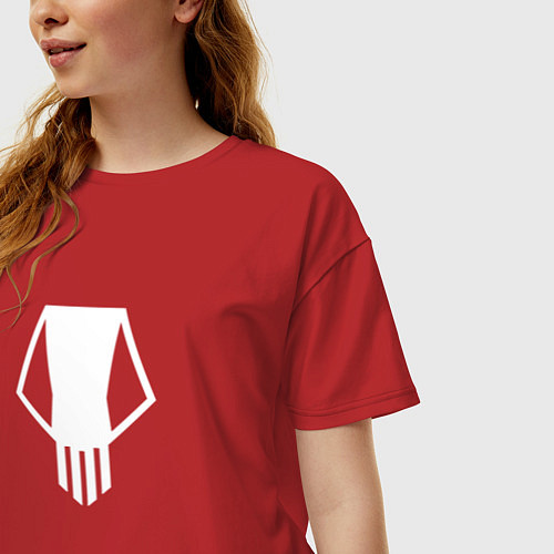 Женская футболка оверсайз Bakugo t-shirt / Красный – фото 3