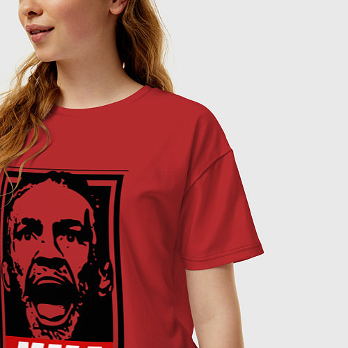 Женская футболка оверсайз Конор МакГрегор / Красный – фото 3