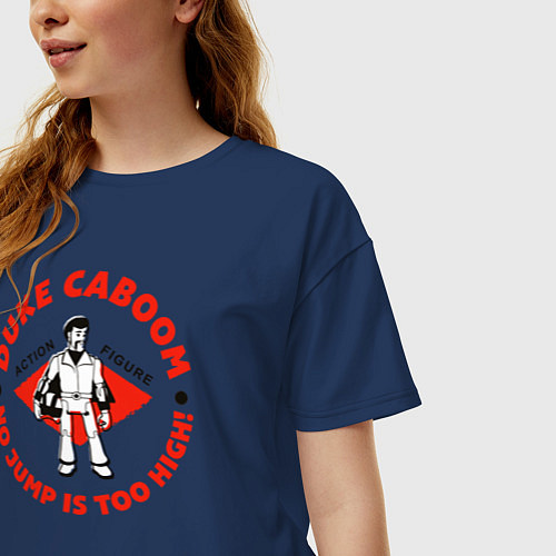 Женская футболка оверсайз Duke Caboom / Тёмно-синий – фото 3