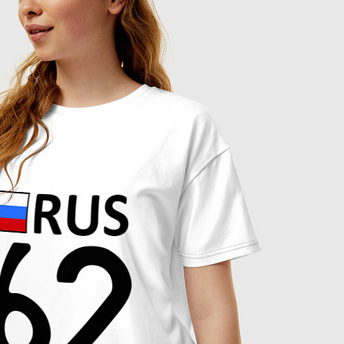 Женская футболка оверсайз RUS 62 / Белый – фото 3