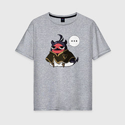 Женская футболка оверсайз Nero bird