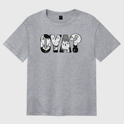 Футболка оверсайз женская OYA?, цвет: меланж