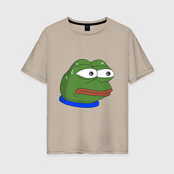 Женская футболка оверсайз Pepe MonkaS