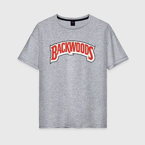 Женская футболка оверсайз BACKWOODS / Меланж – фото 1