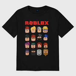 Футболка оверсайз женская ROBLOX, цвет: черный