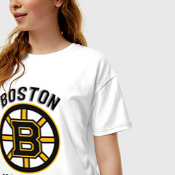 Футболка оверсайз женская BOSTON BRUINS NHL, цвет: белый — фото 2