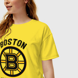 Футболка оверсайз женская BOSTON BRUINS NHL, цвет: желтый — фото 2