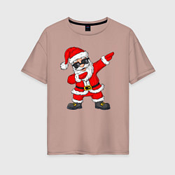 Футболка оверсайз женская Dabing Santa, цвет: пыльно-розовый