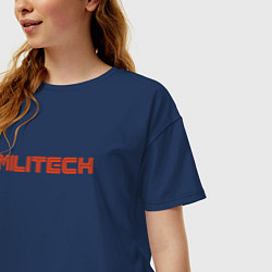 Футболка оверсайз женская Militech, цвет: тёмно-синий — фото 2