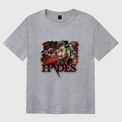 Футболка оверсайз женская Hades Zagreus Z, цвет: меланж