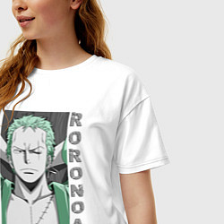 Футболка оверсайз женская Ророноа, цвет: белый — фото 2