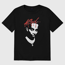 Футболка оверсайз женская Playboi Carti Whole Lotta Red, цвет: черный