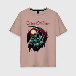 Футболка оверсайз женская Children of Bodom Z, цвет: пыльно-розовый