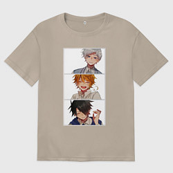 Футболка оверсайз женская Обещанный неверленд, цвет: миндальный