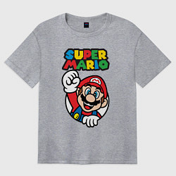 Футболка оверсайз женская Mario, цвет: меланж