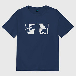 Футболка оверсайз женская Поколение Z, цвет: тёмно-синий