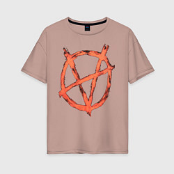 Футболка оверсайз женская VETEMENTS 20, цвет: пыльно-розовый