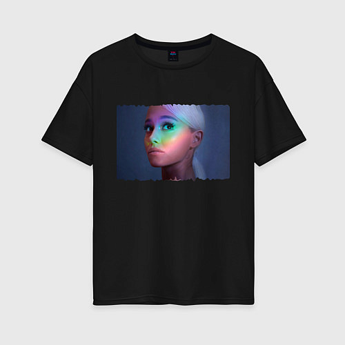Женская футболка оверсайз Ariana Grande / Черный – фото 1