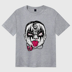 Футболка оверсайз женская Rock Baby, цвет: меланж