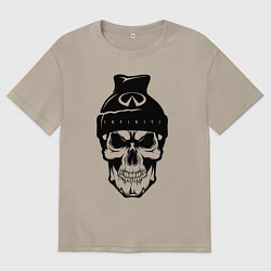 Футболка оверсайз женская Infinity Инфинити Z, цвет: миндальный