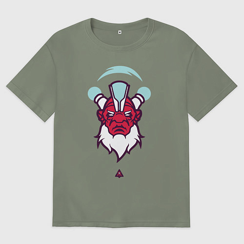 Женская футболка оверсайз Дизраптор Dota 2 / Авокадо – фото 1