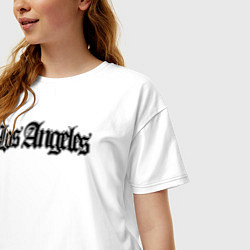 Футболка оверсайз женская Los Angeles, цвет: белый — фото 2