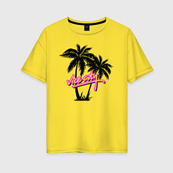 Футболка оверсайз женская GTA Vice City, цвет: желтый