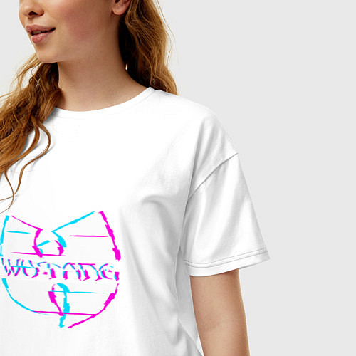 Женская футболка оверсайз Wu-Tang / Белый – фото 3