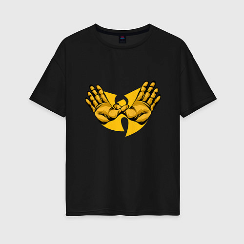 Женская футболка оверсайз Wu-Tang Forever / Черный – фото 1