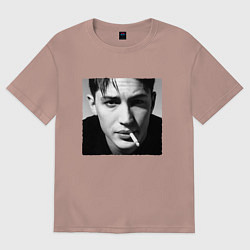 Футболка оверсайз женская ТОМ ХАРДИ, цвет: пыльно-розовый