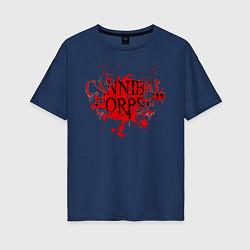 Футболка оверсайз женская Cannibal Corpse, цвет: тёмно-синий