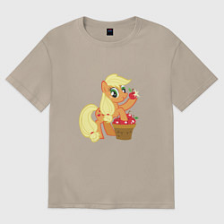 Футболка оверсайз женская Applejack, цвет: миндальный