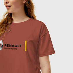 Футболка оверсайз женская RENAULT, цвет: кирпичный — фото 2