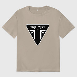 Женская футболка оверсайз Triumph Мото Лого Z