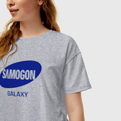 Футболка оверсайз женская Samogon galaxy, цвет: меланж — фото 2