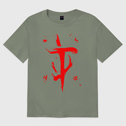 Футболка оверсайз женская DOOM ETERNAL ДУМ, цвет: авокадо