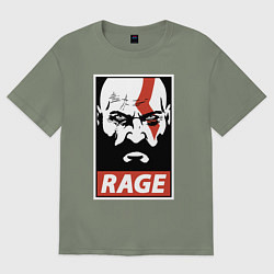 Футболка оверсайз женская RAGE GOW, цвет: авокадо