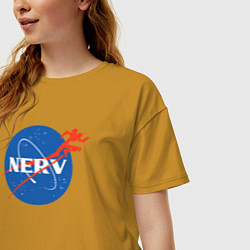 Футболка оверсайз женская Nerv, цвет: горчичный — фото 2