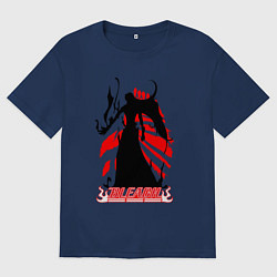 Футболка оверсайз женская Арт Ичиго Куросаки Блич, цвет: тёмно-синий