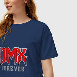 Футболка оверсайз женская DMX Forever, цвет: тёмно-синий — фото 2