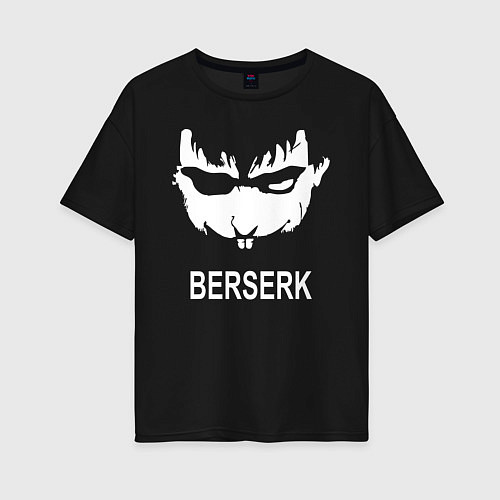 Женская футболка оверсайз Berserk / Черный – фото 1