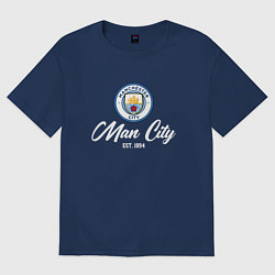 Футболка оверсайз женская MAN CITY EST 1894, цвет: тёмно-синий