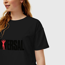 Футболка оверсайз женская ANIMAL UNIVERSAL ЭНИМАЛ, цвет: черный — фото 2