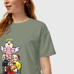 Футболка оверсайз женская THE BINDING OF ISAAC, цвет: авокадо — фото 2